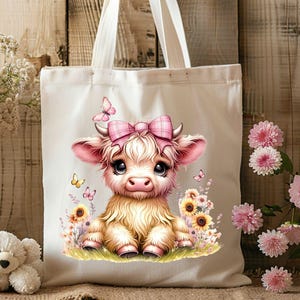 Baby girl Highland Cow nursery Coquette PNG with pink bow sunflowers Sublimation Design digital download onesies t-shirt POD product png.  For designing t-shirts, mugs, stickers, tote bags and other and POD products.  listing includes 1 PNG image with transparent background Size is 4096 x 4096 px, 300 dpi (high quality)  Immediate Digital Download. There is no physical product.  You can resize to create t-shirts, sweatshirts, mugs, mousepads, coasters, totes, or anything else you can sublimate
