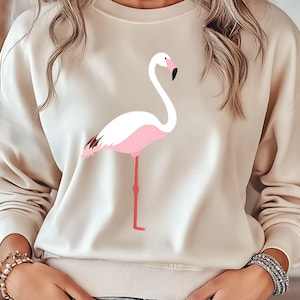 Flamingo PNG Vintage PNG Sublimationsentwürfe Tropischer Sommerstrand Florida Shore Vogel rosa Tshirt Tassen Einkaufstaschen POD Produkt png