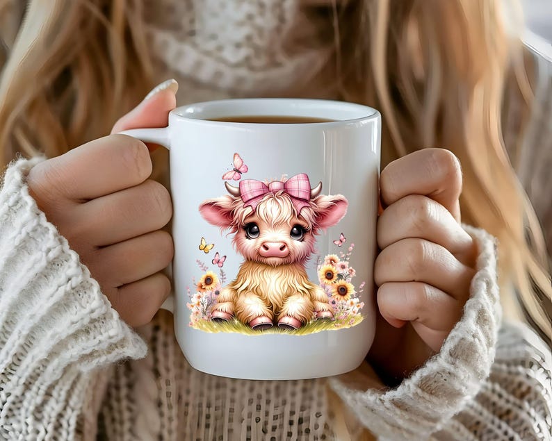 Baby girl Highland Cow nursery Coquette PNG with pink bow sunflowers Sublimation Design digital download onesies t-shirt POD product png.  For designing t-shirts, mugs, stickers, tote bags and other and POD products.  listing includes 1 PNG image with transparent background Size is 4096 x 4096 px, 300 dpi (high quality)  Immediate Digital Download. There is no physical product.  You can resize to create t-shirts, sweatshirts, mugs, mousepads, coasters, totes, or anything else you can sublimate