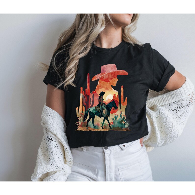 Cowgirl Desert PNG horse lover cactus Sublimation Digital Download Instant Digital Download Country Western png clipart cowgirl desert horse

This is a digital download for sublimation printing. No physical product will be shipped. Available for immediate download.

What’s Included?
✔ One high-quality PNG file (300 DPI, no watermarks)
✔ Size is 4133 x 5067 pixels, transparent background