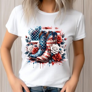 Patriotic Cowgirl boots PNG, 4th of July Memorial Day America Country Western Patriotic Coquette Fourth Of July Sublimation Design, Trendy America USA Popular PNG digital
This is a digital download for sublimation printing. No physical product will be shipped.

What’s Included?
✔ One high-quality PNG file (300 DPI, no watermarks)
✔ Size is 4096 x 4096 pixels, transparent background


This is NOT an SVG and cannot be used as a cutting file.