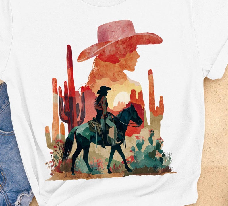 Cowgirl Desert PNG horse lover cactus Sublimation Digital Download Instant Digital Download Country Western png clipart cowgirl desert horse

This is a digital download for sublimation printing. No physical product will be shipped. Available for immediate download.

What’s Included?
✔ One high-quality PNG file (300 DPI, no watermarks)
✔ Size is 4133 x 5067 pixels, transparent background