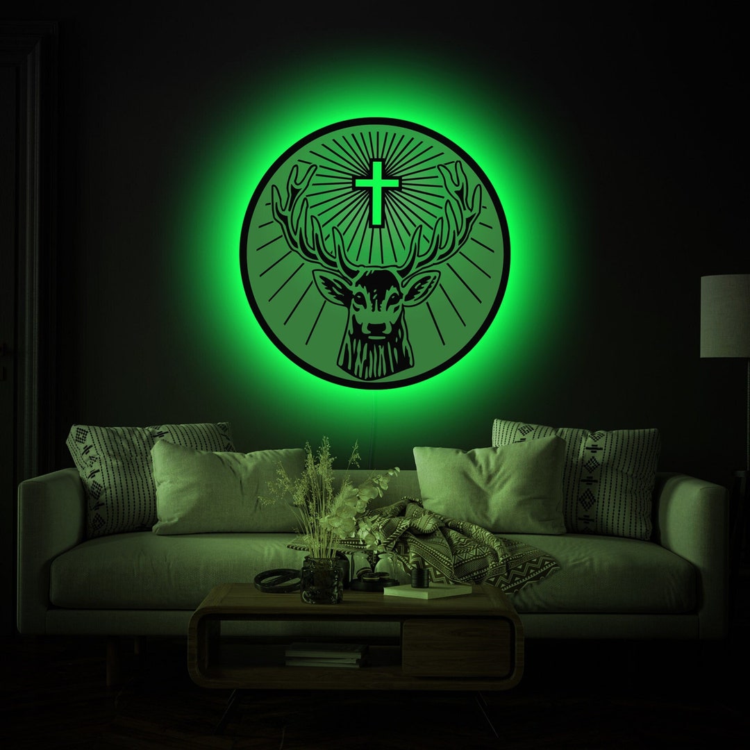 Jägermeister Logo Light Jagermeister Neon Sign Jagermeister Etsy