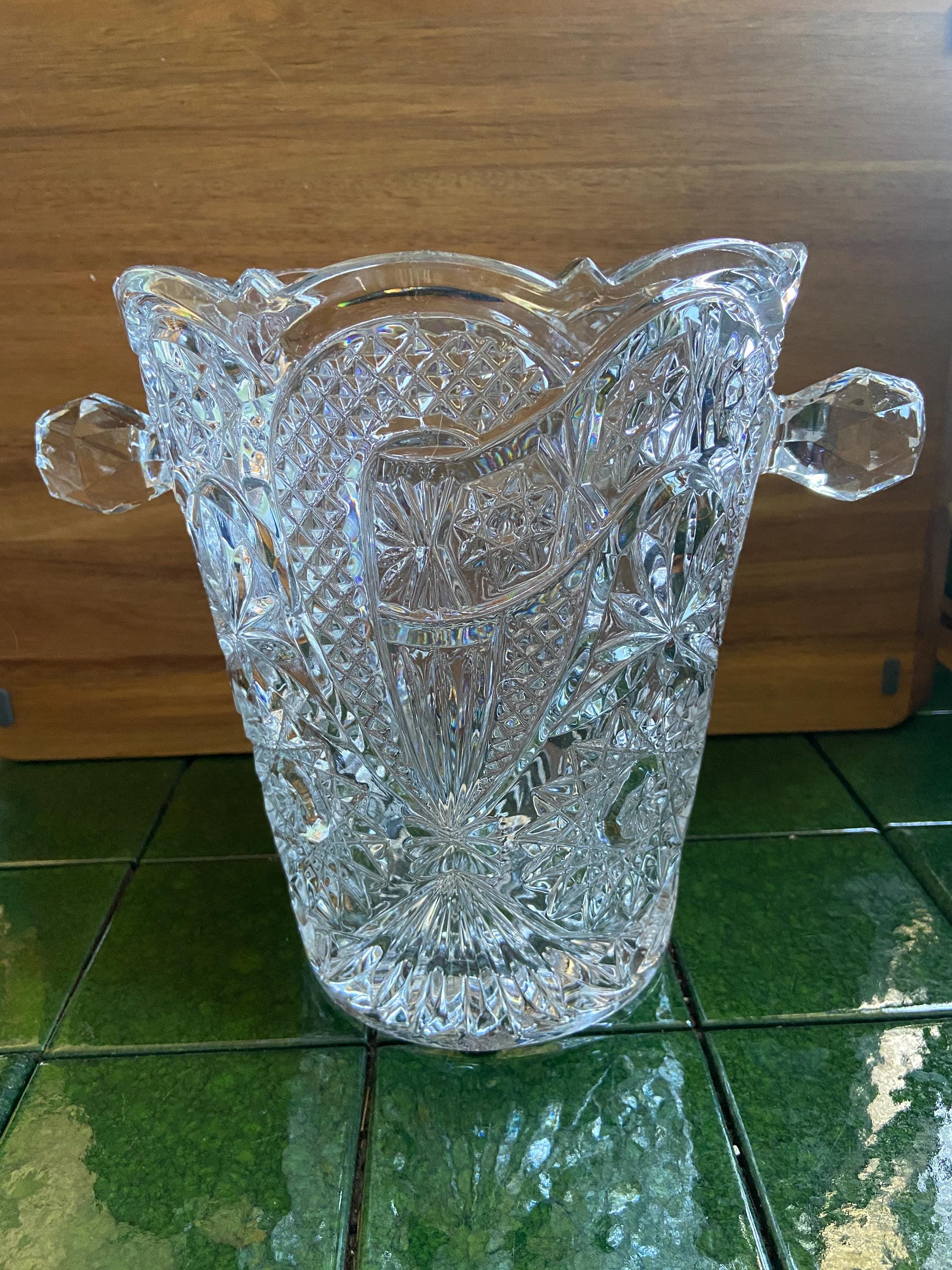 Czech bohemian crystal vase - Etsy 日本