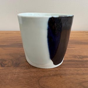No Handle Mug | White Cup | Ceramic Coffee & Tea Mug | Porcelain Cup | Clay Cup | Handmade Gift