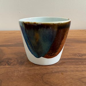 No Handle Mug | White Cup | Ceramic Coffee & Tea Mug | Porcelain Cup | Clay Cup | Handmade Gift