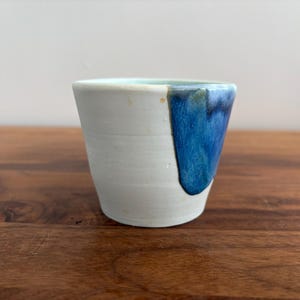 No Handle Mug | White Cup | Ceramic Coffee & Tea Mug | Porcelain Cup | Clay Cup | Handmade Gift