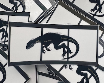 Jurassic Indo 2.5” matte sticker