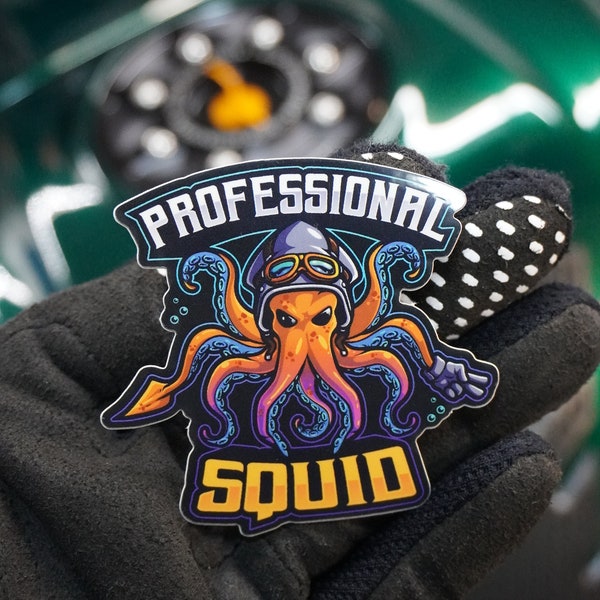 Professional Squid Logo Decal/Sticker