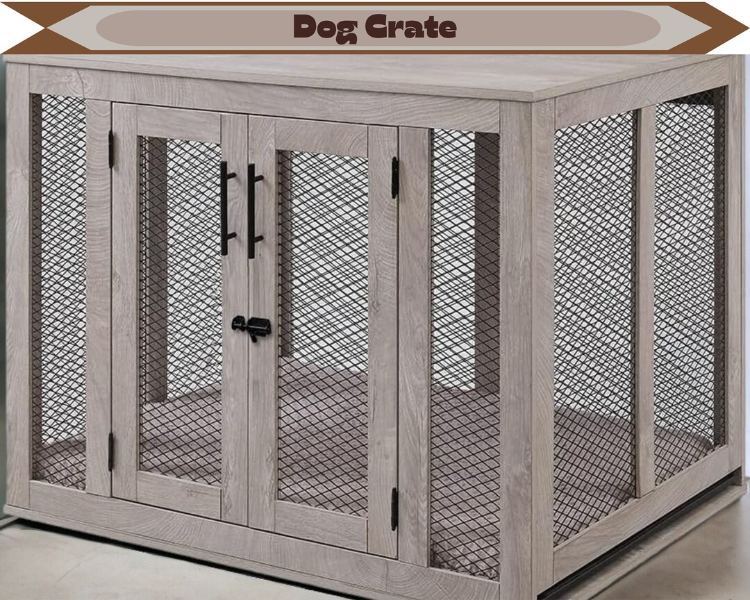 Stylish Dog Crate,indoor Aesthetic Puppy Kennel, Dog Furniture