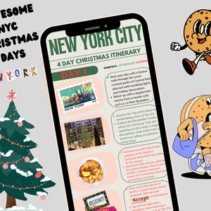 4 Day New York City Christmas Itinerary (Editable for your Christmas wishes!)