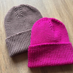 Knitted hat,100% merino wool