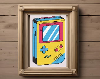Retro Game Boy Advance Cross Stitch Pattern