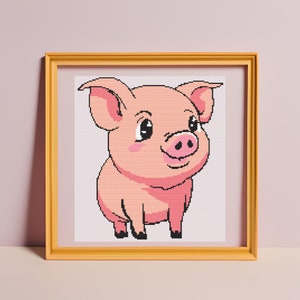 Cute Little Pig Cross Stitch Pattern