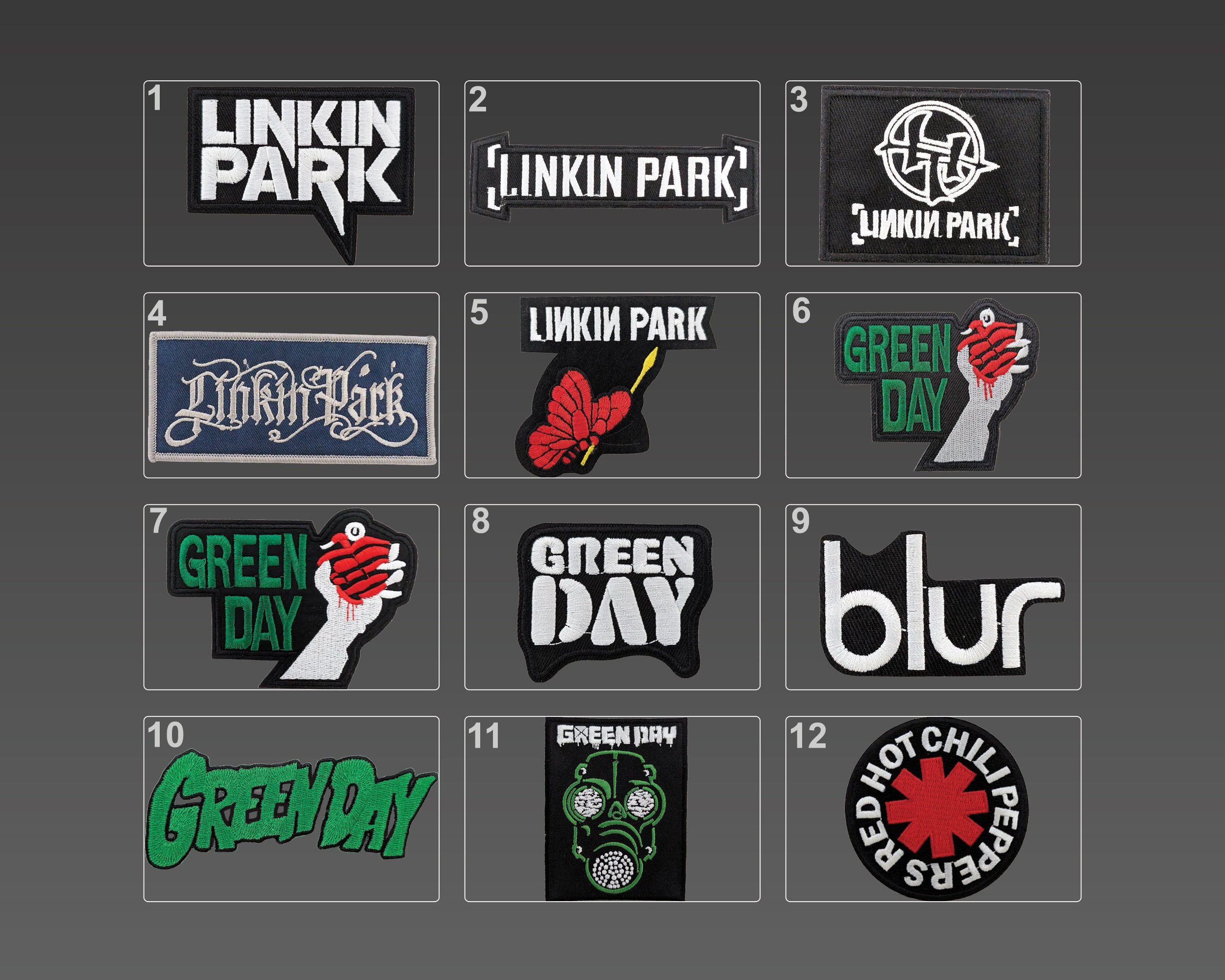 Grunge Rock Patches, Rock Patches, Embroidery Patches, Iron on Patches