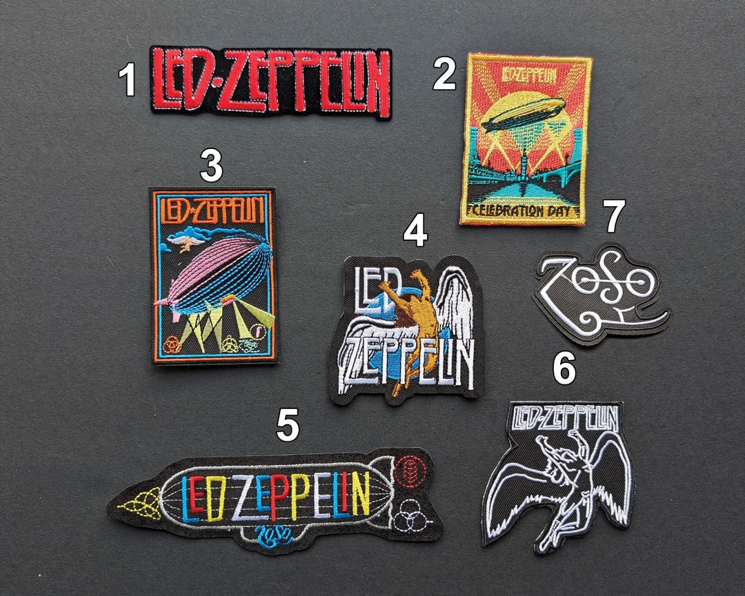 Led Zeppelin Patches, Rock Patches, Embroidery Patches, Iron on Patches, DIY Band Patches, Swan