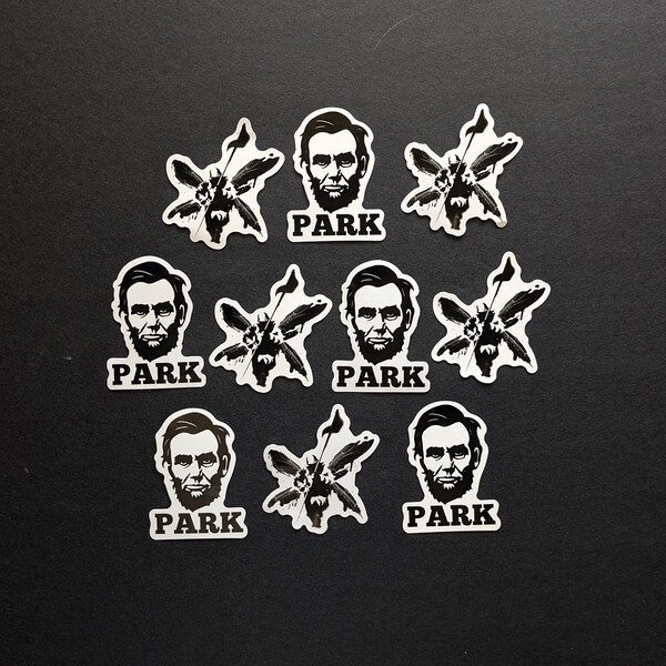 Linkin Park Stickers, Linkin Park Band Stickers, Linkin Park Logo Stickers, Rock Band Stickers, Linkin Park Decals, Nu Metal Band, 10 pieces