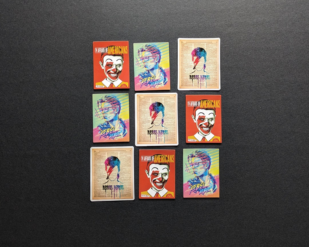 David Bowie Stickers, Classic Rock Stickers, Ziggy Stardust Stickers ...