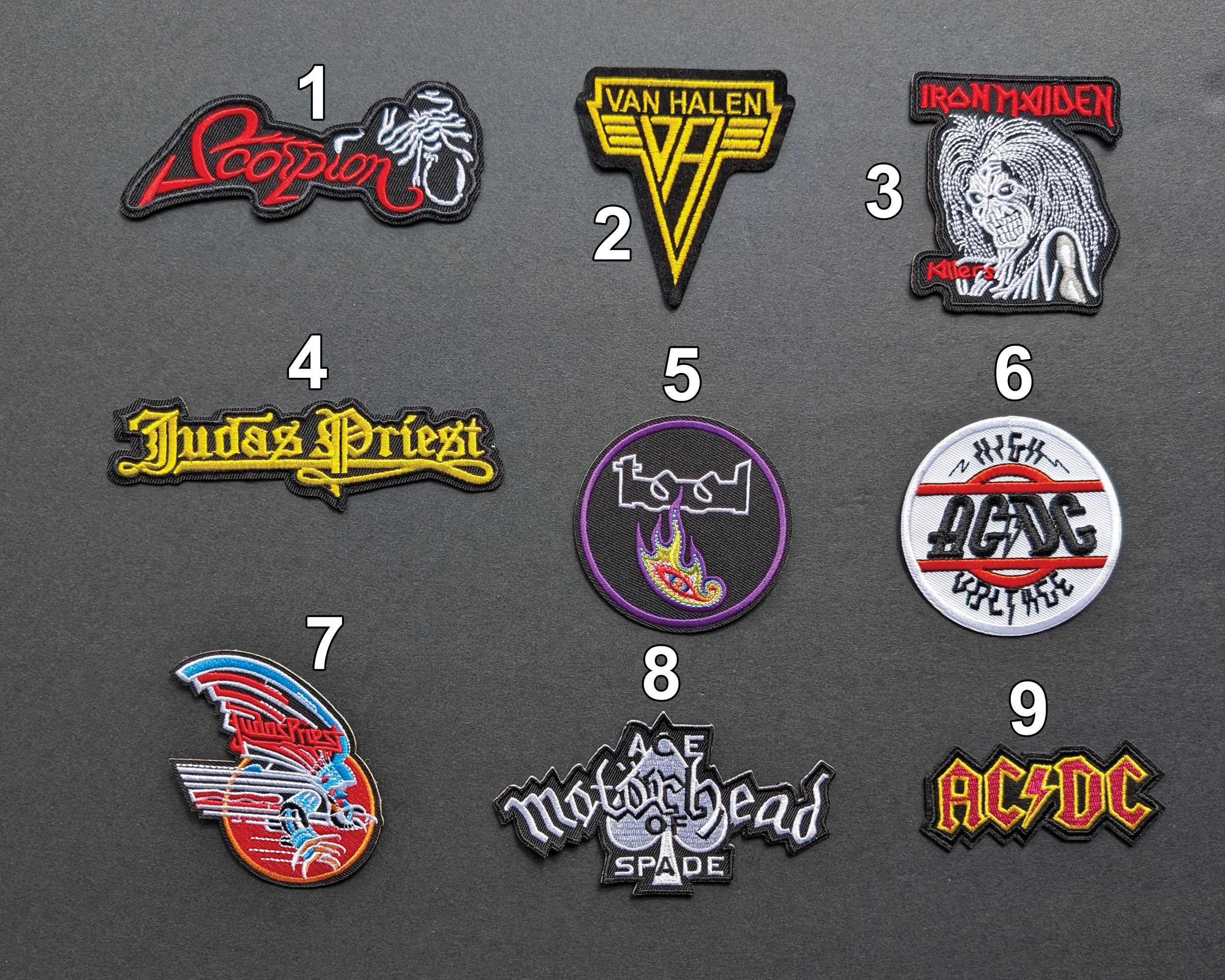 Various Rock & Metal Band Metal Pins