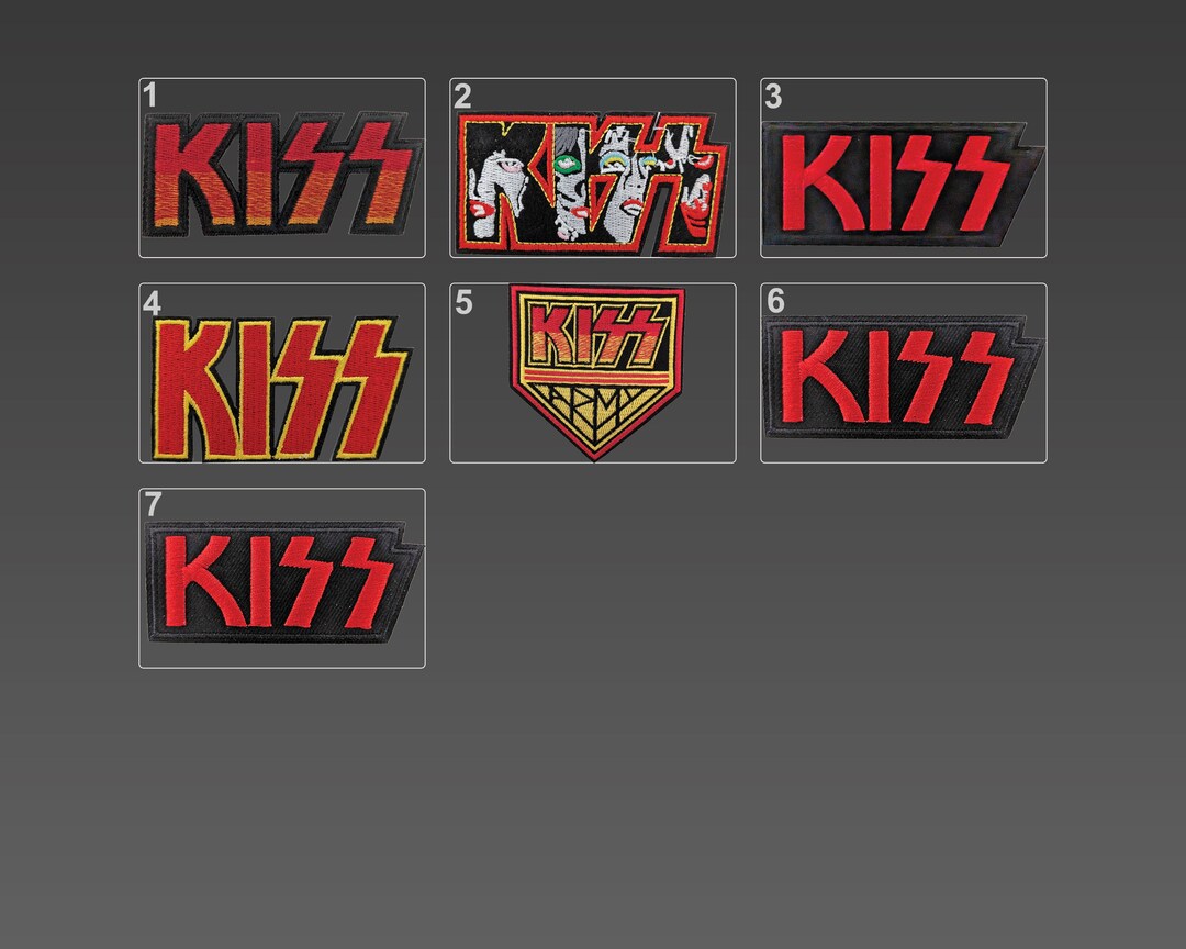 Kiss Patches, Rock Patches, Embroidery Patches, Iron on Patches, DIY