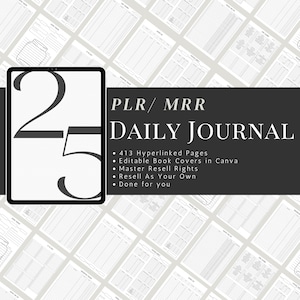 2025 Digital Daily Journal, Daily Journal, Digital Notebook, Good Notes, IPAD Notebook, IPAD Journal, Diary, Notability, Digital Planner