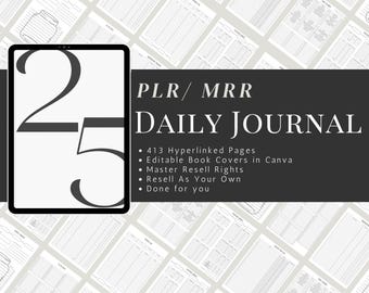 2025 Digital Daily Journal, Daily Journal, Digital Notebook, Good Notes, IPAD Notebook, IPAD Journal, Diary, Notability, Digital Planner