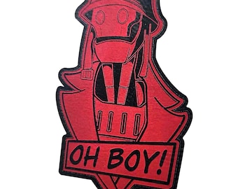 GI-robot OH JONGEN! patch rood en zwart