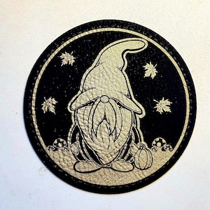 Gold and Black Pumpkin Gnome