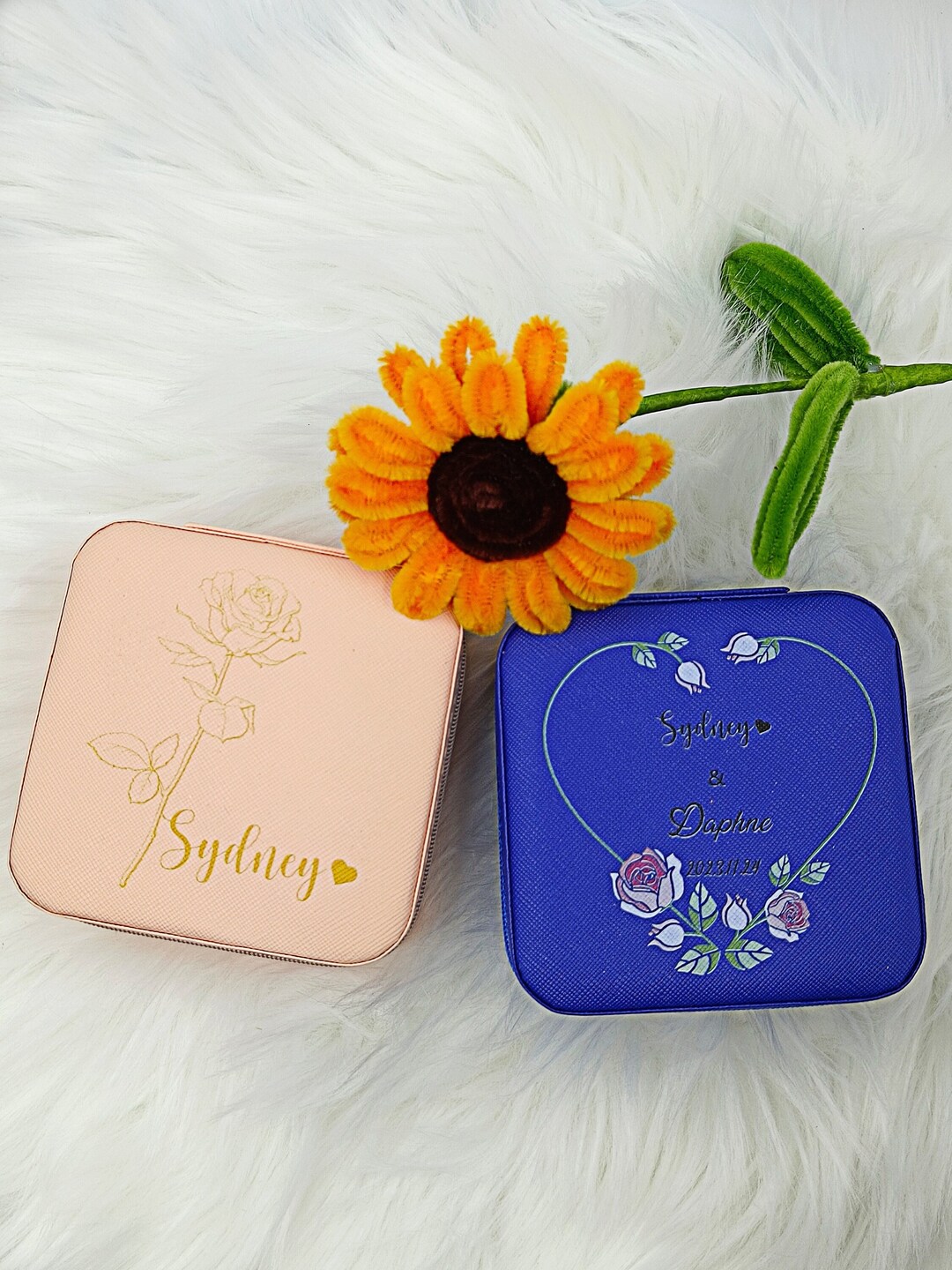 Custom Jewelry Box, Custom Jewelry Travel Box, Personalized Gift