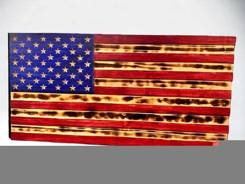 Wooden Rustic American Flag - Etsy