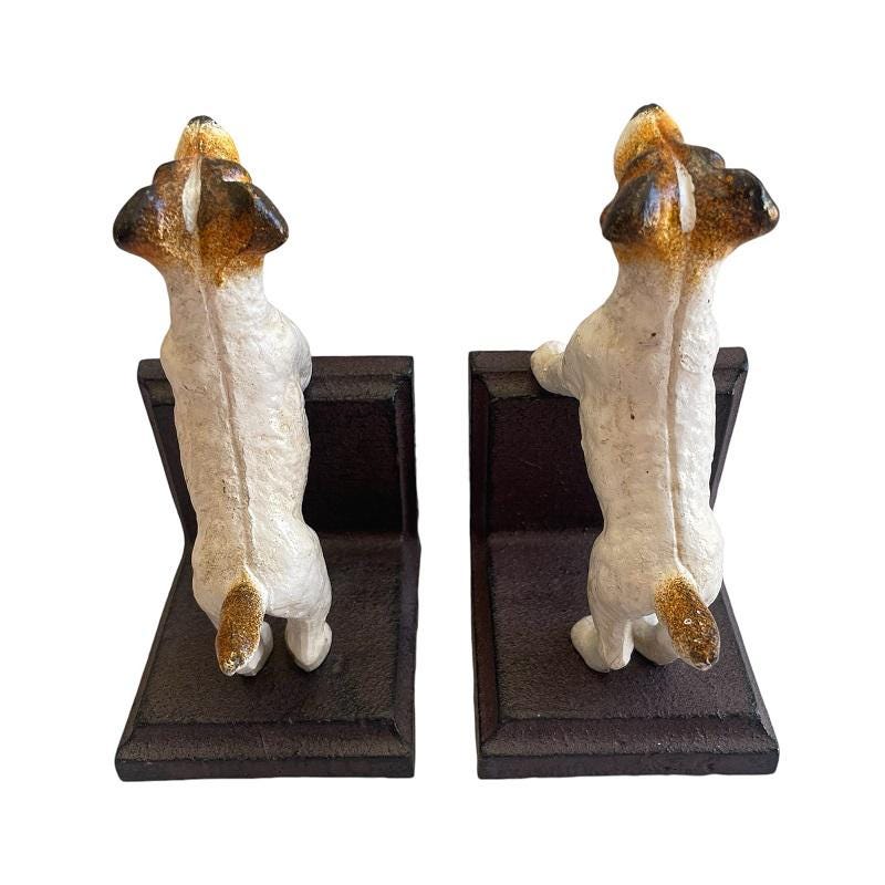 Cast Iron Jack Russell Terrier Bookends Etsy