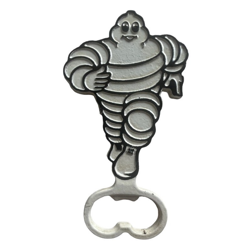 Cast Iron Michelin Man Bottle Opener 18cm White Bottle Opener