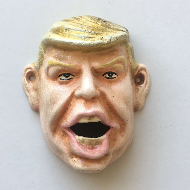 Wall Mounted Character Bottle Opener - The Donald Trump (Bronze)