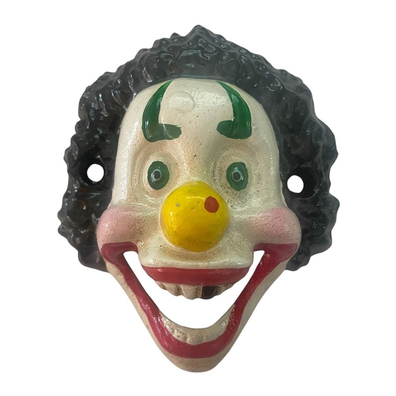 KidscollectionsAU Cast Iron Clown Bottle Opener - Thumbnail 2