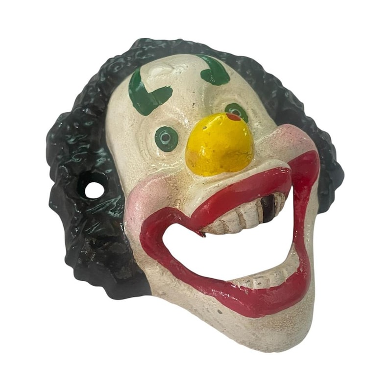 KidscollectionsAU Cast Iron Clown Bottle Opener - Thumbnail 3