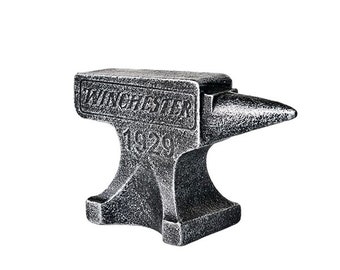 Incudine in ghisa Winchester in miniatura da 12 cm nera