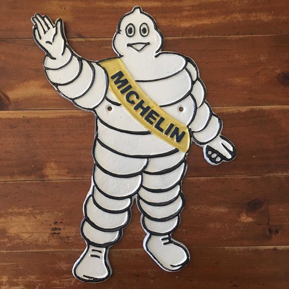 Michelin Man Waving Sign Cast Iron 35cm - Etsy