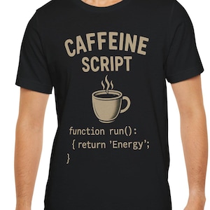 Information Security Coffee Script Unisex Tee, Cybersecurity T-Shirt, Programmer Gift, Computer Science Shirt, Hacker Clothing, IT Top