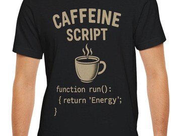 Information Security Coffee Script Unisex Tee, Cybersecurity T-Shirt, Programmer Gift, Computer Science Shirt, Hacker Clothing, IT Top