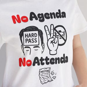 Funny Office Quote No Agenda Not Coming Unisex Tee, Humorous Work Saying Shirt, Casual Office Attire, Office Worker Gift, Office Humor Tee,