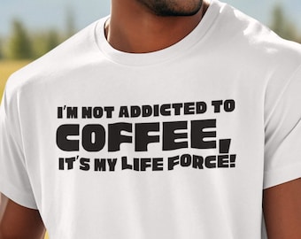 Bebedor de café, amante del café, camiseta unisex divertida, camiseta de nerd, camiseta divertida