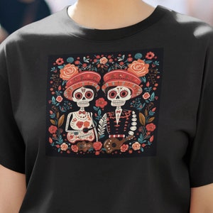 Day of the Dead T-Shirt old couple