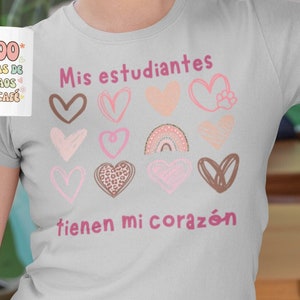 My Students are My Hearts Shirt, Esl Teacher Tshirt, English/Ell/Esol Teacher T Shirt, Spanish Bilingual Teacher Shirt, Valentine Teacher