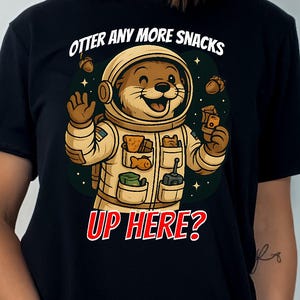Nutria astronauta divertida PNG SVG – "Houston, tenemos un problema con los bocadillos" Clipart de animales espaciales para Cricut y sublimación
