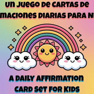 30 cartes de vœux bilingues pour enfants - Imprimables en anglais et en espagnol pour l'autonomisation au quotidien - Idéal pour les enseignants et les mamans - Téléchargement numérique