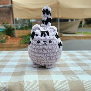 Grey Kitty Amigurumi/Crochet Plushie
