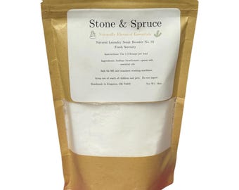 Natural Laundry Scent Booster: Baking Soda, Epsom Salt, Essential Oils (16oz)
