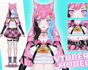 CUSTOM LIVE 2D VTUBER Model | Vtuber Asset | Vtuber Character | Vtuber Design | Vtuber Streamer | Live2D | Custom Vtuber | Rigging