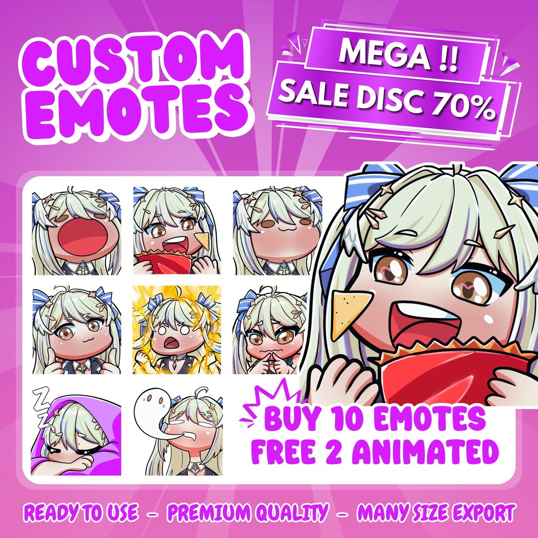 Custom Animated Emotes, Emojis, Sub Emotes for Your Twitch, Youtube ...