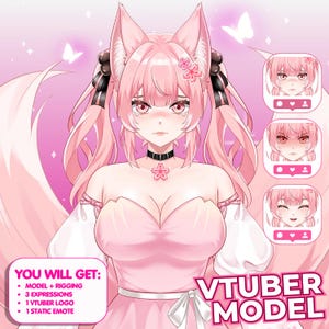 CUSTOM Vtuber Model for commercial use | Live 2D Vtuber Model | Vtuber Design | Vtuber Assets | Pngtuber | Vtuber Character | Vtuber Rigging